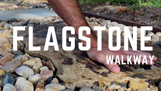 How to Build A Flagstone Walkway without concrete [upl. by Merlin]