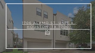 1706 Alamo St Unit A Houston TX 77007 [upl. by Sams461]