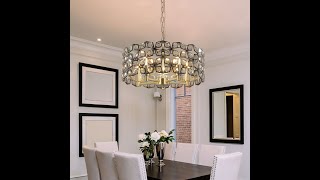 Crystal Pendant Light livingroomlighting pendantlight lightfixture bedroomlighting hanginglight [upl. by Aniez288]