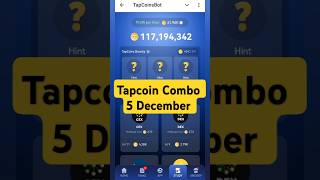 Tap Coin Daily Bounty Combo tap Coin Bot Daily 5 December tapcoins airdrop tapcoinsairdrop [upl. by Erina]