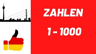 Deutsch lernen A1  ZAHLEN 1  1000 [upl. by Tomasine]