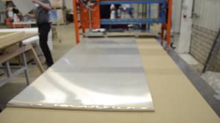 Composite Doors Fabrication 2component PUR Application for Door Manufacturing [upl. by Yrtneg]