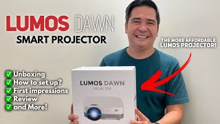 LUMOS DAWN PROJECTOR REVIEW Unboxing How to Setup Features Price and More [upl. by Chaing901]