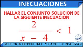 Solución Explicada De INECUACIONES Racionales o con Fracción [upl. by Dyolf]