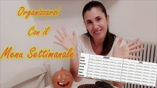 Menu Settimanale  il mio metodo di PIANIFICAZIONE 🙋 ➡️➡️➡️ Vi fornisco il report GRATIS 💗 [upl. by Ttemme]