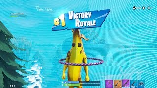 FORTNITE First Win with quotPEELYquot BANANA SKIN “BANANA” OUTFIT Showcase  SEASON 8 BATTLE PASS [upl. by Joost]