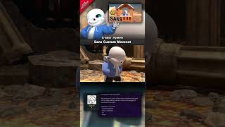 Sans Custom Moveset  Mod Showcase SSBU  supersmashbrosultimate undertale sans smashmods [upl. by Artimed]