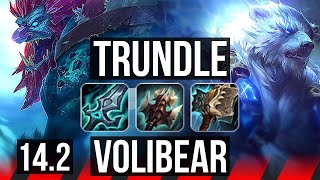 TRUNDLE vs VOLI TOP  Rank 1 Trundle 300 games  TR Grandmaster  142 [upl. by Vanthe]