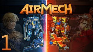 AirMech  Game 1  3v3 PvP on Chasm [upl. by Mackoff]