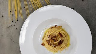 TETOVANÝ CHEF Špagety carbonara [upl. by Lonyer573]