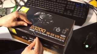 Nikon D3200 amp AFS DX 1855mm VR  EinsteigerDSLR im Unboxing Deutsch [upl. by Geof431]