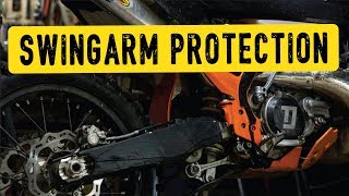 Swingarm protection  2019 ktm 250xc hard enduro build [upl. by Nnylylloh]