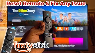 How to Reset Amazon Fire TV Stick Remote  Fix Remote Issues [upl. by Ahseuqram697]