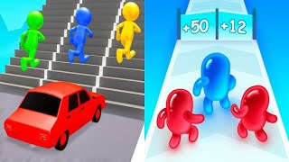 Satisfying Mobile Games ALL LEVELS Viral Tiktok Games Race Master 3D VS Join Blob Clash 3D [upl. by Emyaj]