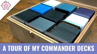 A Quick Tour of My Personal Commander Decks  EDH  Collection  Magic the Gathering  Commander [upl. by Iasi414]