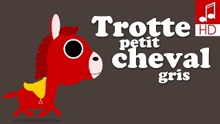 TROTTE PETIT CHEVAL comptine pour bébé et maternelle [upl. by Matthei972]