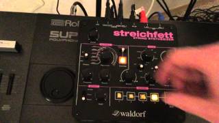 Waldorf Streichfett Roland System1 Roland TR8 [upl. by Anuhsal462]