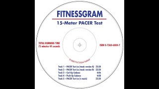 FitnessGram PACER Test 15Meter Full Soundtrack No Jumpcuts or Lap Counts [upl. by Highams]