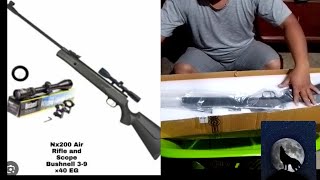 Unboxing new NX200 air rifle with Bushnell scope 39x40EG Preciholeno comments [upl. by Sanborne]