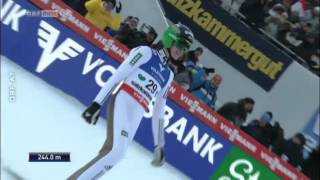 Peter Prevc Skiflug WM Kulm 2016 244m  HR ORF [upl. by Emirac]