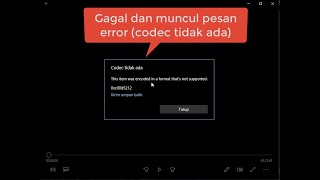 Cara membuka file video x265 H265 HEVC di Windows 10 Support Movies amp TV [upl. by Debbie388]