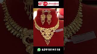 Biyer Necklace Set Gold Jewellery 😍❤️shorts viralshorts goldjewellery jewellery wedding [upl. by Head210]