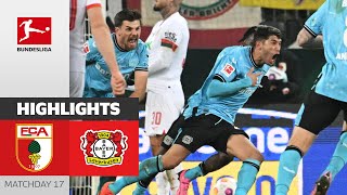 quotBuzzer beaterquot for Leverkusen  FC Augsburg  Bayer 04 Leverkusen 01  Highlights  MD 17 – 2324 [upl. by Randene]