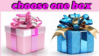 choose your gift 😍💝🎁2 gift box challenge ✅❎pickonekickone wouldyourather [upl. by Lazes26]