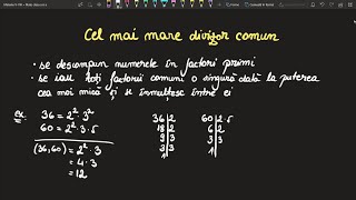 Cel mai mare divizor comun cmmdc  Clasa a 6a Teorie si Exercitii Invata Matematica Usor [upl. by Puduns]