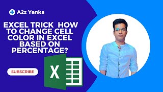 How to change cell color in Excel based on percentage excel [upl. by Dex]