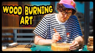 Learning The Art of WOOD BURNING [upl. by Lapo]