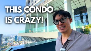 Touring the 1 Luxury Condo in Bangkok Thailand Park Origin Thonglor 1000mo [upl. by Adnwahsat244]