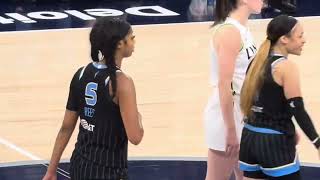 WNBA Angel Reese preseason game highlights Not Caitlin Clark wnba caitlinclark [upl. by Larimor]