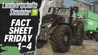 🚜 Landwirtschafts Simulator 25  Fact Sheets  1  4 🚜 [upl. by Atiram]