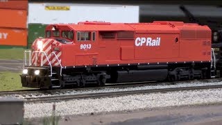 Layout Update  March 2014 Red barn built chassis kits painting a CN C449WL [upl. by Ecnaiva]