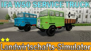 LS22 Modvorstellung  IFA W50 SERVICE TRUCK V1001  Ls22 Mods [upl. by Ekyt]