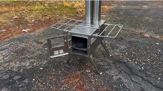 WINNERWELL NOMAD SMALL STOVE SET UP AND BURN… [upl. by Orji277]