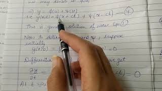 DAlemberts solution of Wave equation By change of variables [upl. by Yelwah629]