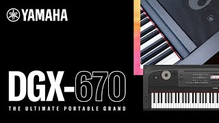 Yamaha DGX670 Portable Grand Piano Induction [upl. by Emersen]