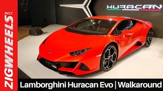 Lamborghini Huracan Evo Walkaround  Launched at Rs 373 Crore  ZigWheelscom [upl. by Moorefield300]