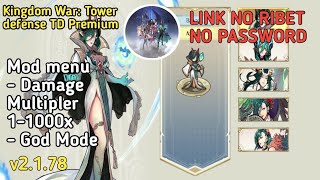 NEW UPDATE  Kingdom War Tower defense TD Premium v2178  MOD GAME [upl. by Albertina218]