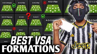 BEST FORMATIONS IN VSA  FC MOBILE 24  MOST DETAILED EXPLANATION [upl. by Ransell]