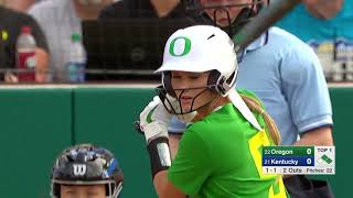 22 Oregon vs 21 Kentucky Feb16  NCAA Softball 2019 [upl. by Hoeve]