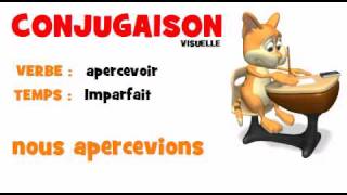 CONJUGAISON  apercevoir  Imparfait [upl. by Elwina]