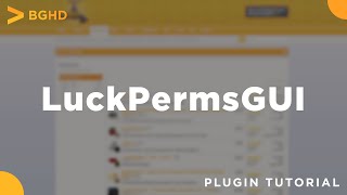 LuckPermsGUI  Plugin TutorialOverview [upl. by Aicel393]