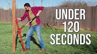 The Quickest Way to Remove a Fence Post in Concrete [upl. by Ilegna]