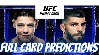 UFC Fight Night Moreno Vs Albazi Full card predictions [upl. by Tiat668]