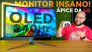 MONITOR GAMER OLED DOS SONHOS LG UltraGear 27quot OLED 240hz e 003ms Análise completa [upl. by Eilyac454]