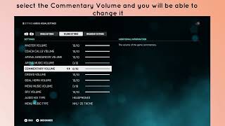 How to Change Commentary Volume in NHL 25 [upl. by Tacita786]