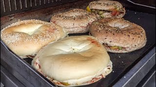 Huge quotHolyquot Bagels Filled with Everything London Street Food [upl. by Abdul]